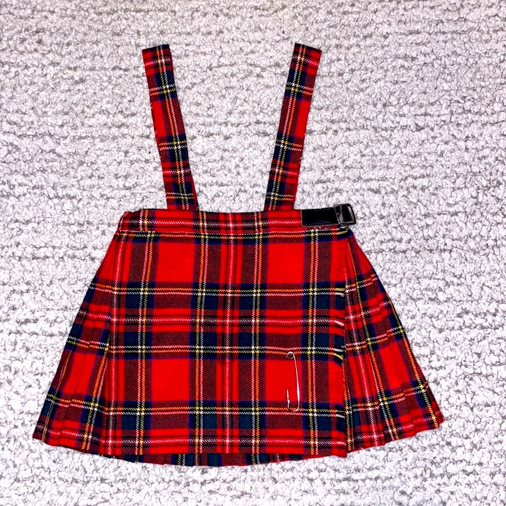 Archie Brown & Son Vintage Tartan Plaid Wool Jumper Skirtall Skirt Kilt